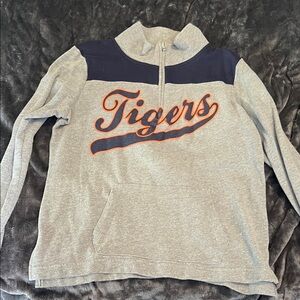 PINK Victoria's Secret Gray and Navy Tigers Hoodie